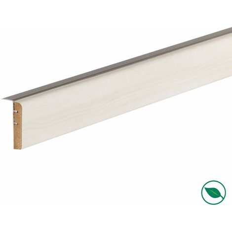 Forestea – Profilé de transition stratifié pour escalier 1300 x 56 x 12 mm – Matériau stratifié PEFC 70% – Finition esthétique pour rénovation