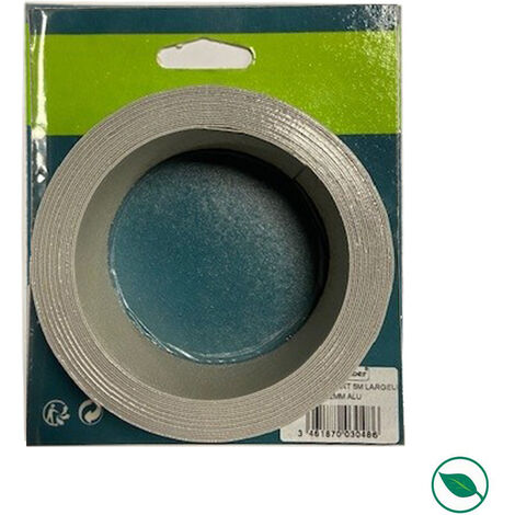 Forestea – Bande de chant stratifié aluminium 5m x 42mm – Alliage léger pour habillage plans de travail – Collage à chaud