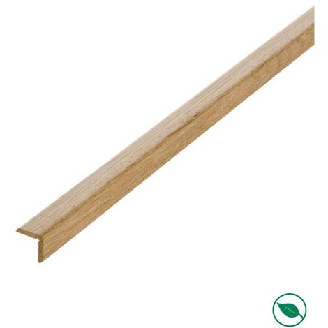 Lot de 25 baguettes angles chêne massif 2400 x 19 x 19 mm