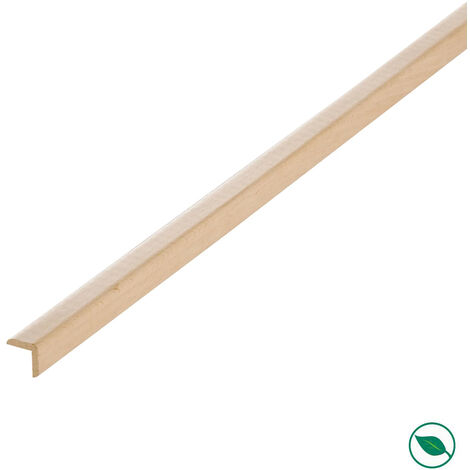 Forestea – Lot de 16 baguettes angles revêtues chêne clair 2400 x 22 x 22 mm – Certification PEFC 70% – Finition élégante pour intérieur