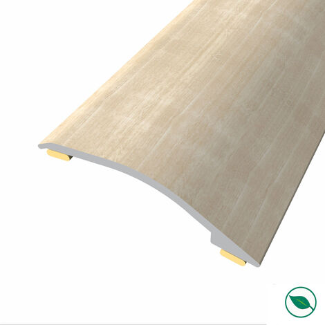 Forestea – Barre de seuil adhésive aluminium – Chêne poli – Longueur 90 cm – Largeur 3,8 cm – Rattrapage niveau 3-12mm – Facile à poser