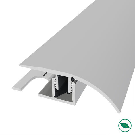 Forestea – Barre de seuil aluminium argent 90 cm – Largeur 3,9 cm – Finition parfaite entre revêtements de sol – Installation facile sans accessoires