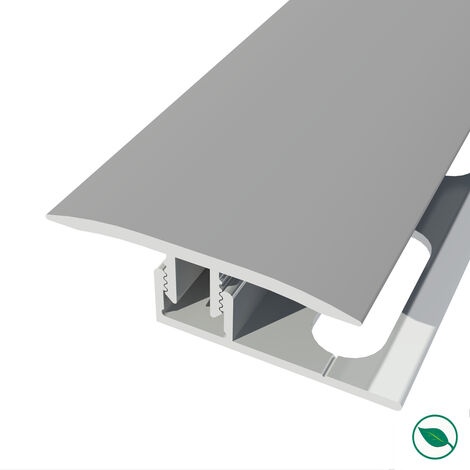 barre de seuil + base joint dilatation aluminium coloris (25) acier Long 90 cm larg 3,5cm Ht 1cm (1/2)