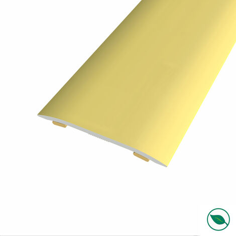 Forestea – Barre de seuil adhésive aluminium or 90 cm – Largeur 3,7 cm – Hauteur 2,3 mm – Pour transitions de sol élégantes (1/2)