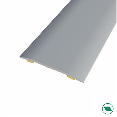 Forestea – Barre de seuil adhésive aluminium argent – Longueur 90 cm – Largeur 3,7 cm – Hauteur 2,3 mm – Pose facile et rapide