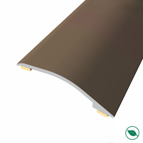 Forestea – Barre de seuil adhésive aluminium bronze 90 cm – Rattrapage de niveau 3-12 mm – Installation rapide sans outils – Pour transitions de sol