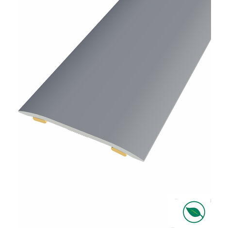 Forestea – Barre de seuil adhésive aluminium acier mat – Longueur 90 cm – Largeur 3,7 cm – Épaisseur 2,3 mm – Pose facile