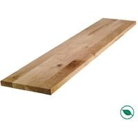 Tablette chêne massif lamellé collé abouté 1200 x 200 x 18 mm. - FSC mixte