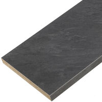 Forestea – Plan de travail stratifié ardoise foncé 2770 x 640 x 28 mm – Résistant à l'humidité – Label PEFC 75% pour gestion durable