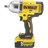 DeWalt DCF899P1-GB XR 18v Brushless 3 Speed High Torque Impact Wrench with 1 x 5ah Batteries & Carry Case ]