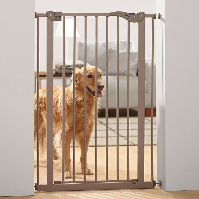 Barrière de sécurité chien longueur réglable porte sapin blanc