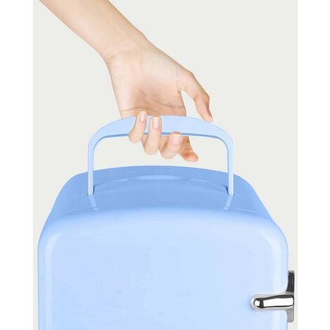 Mini Réfrigérateur 4L Bleu pour Maquillage, Soins de la Peau et Voiture -  Refroidissement et Chauffage Offre exclusive