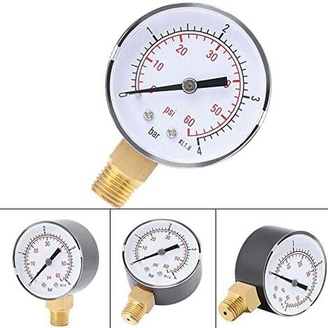 Manomètre de mesure de pression d'air 0 - 6 bar Offre exclusive