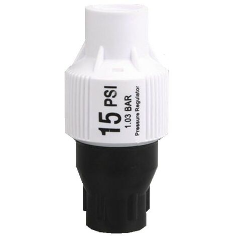 Réducteur de pression d'eau pour irrigation goutte à goutte – Limite pression 1,03 bar – Filetage 3/4' – Longue durée de vie résistante aux UV