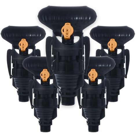 Arroseur d'irrigation rotatif super 10 plus déflecteur 180º, arroseur à buse circulaire marron mâle 1/2". Paquet de 5 unités. Offre exclusive (1/5)