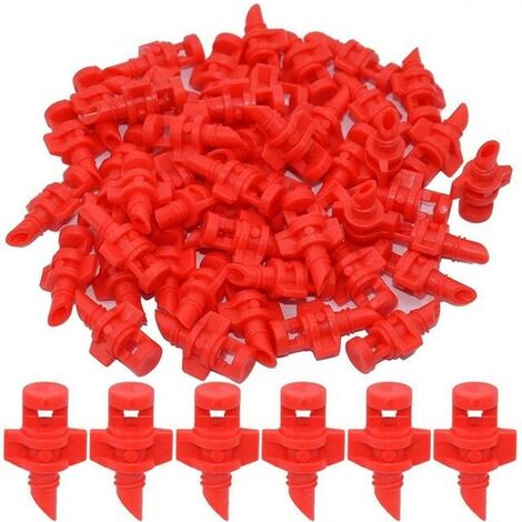 AERZETIX - C51897 - Lot De 10 Micro-asperseurs Rotatifs Pour Micro- Irrigation à 360°débit 90 L/h - Rayon De Portée 7.5m² - Système D'arrosage Automatique Par Aspersion/pulvérisation - En Plastique