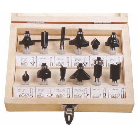 Jeu De 12 Fraises Kwb Ø8mm Métal Dur - Pour Défonceuse Bois | Rainures, Chanfreins Et Motifs