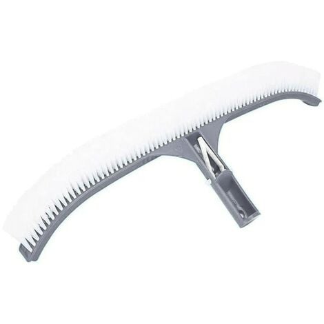 BROSSE EN PLASTIQUE COURBEE POUR LE NETTOYAGE DE LA PISCINE 45CMS  OFFRE EXCLUSIVE