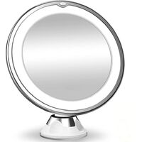 MIROIR DE SALLE DE BAIN AVEC GROSSISSEMENT 10X ET LUMIERE LED IDEAL POUR LE MAQUILLAGE ET LES SOINS PERSONNELS A LA MAISON OFFRE EXCLUSIVE