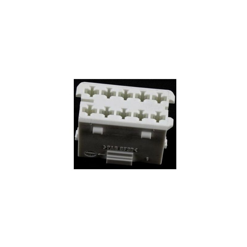 Hella 8JD 010 076-007 Carcasa de conector de arnés de puerta de 10 vías - Blanco