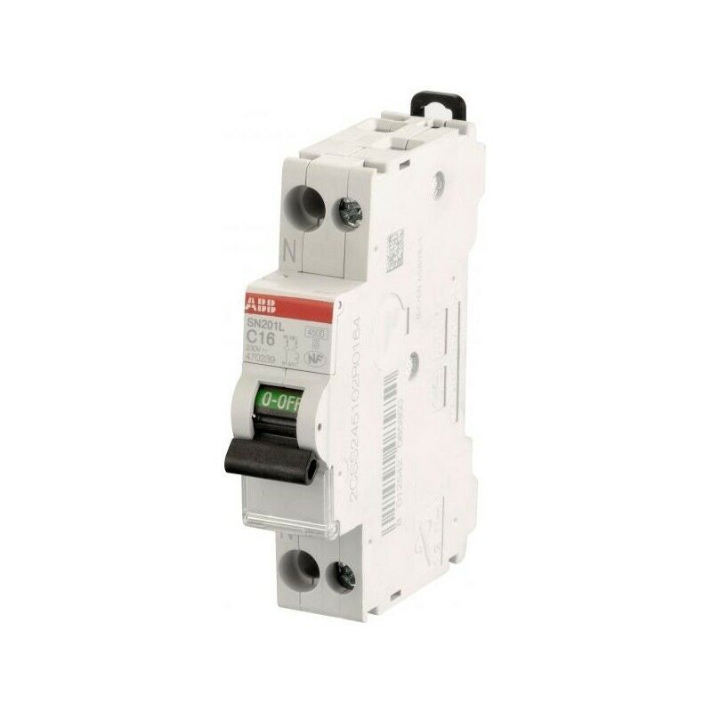 ABB Disjoncteur SN201 1P+N, 1A, pouvoir de coupure