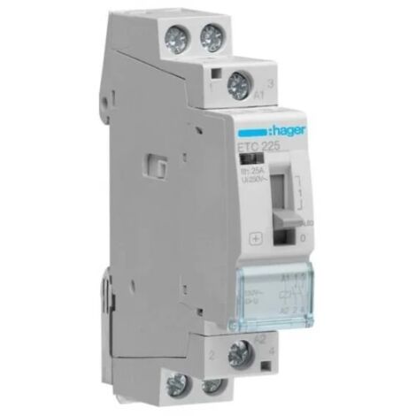 Contactor tarifario con control manual 25A 2NO 0R 230V AC ETC225