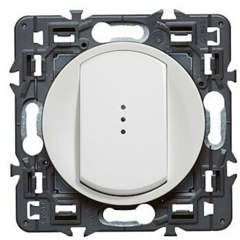 Legrand LEG67646 - Comando senza fili per tapparella per installazione connessa Céliane con Netatmo con placca laccata bianca