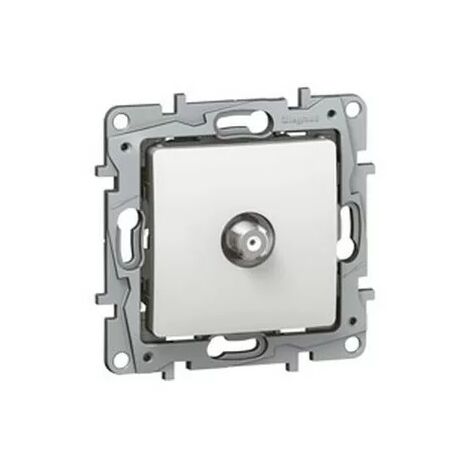 Legrand 664750 - Toma TV Niloé - 'f' simple - estrella blindada - puro