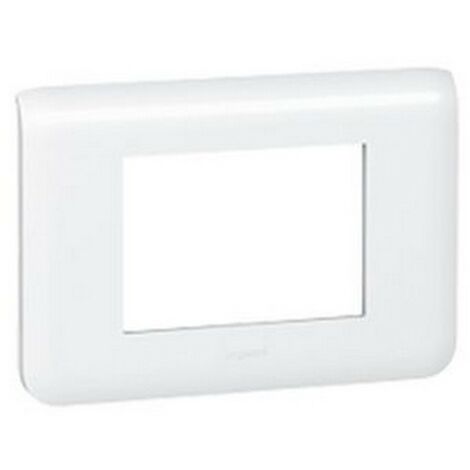 Legrand 078803 - Placa MOSAICO - 3 Módulos - BLANCO