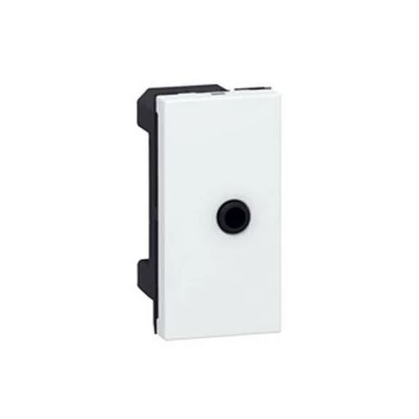 Legrand 078764 Toma de audio Mosaic - jack hembra de 3,5 mm - 1 mod - Blanco