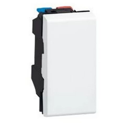 Legrand 077030 - Pulsador Prog Mosaic - 1 mod - 6 A - blanco