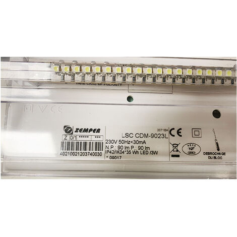 Legrand Luz de emergencia Ura 21 NP 70 (L x An x Al: 5,7 x 29,1 x 15 cm)