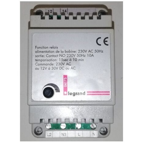 Relé de interfaz de control temporizado Legrand 004175