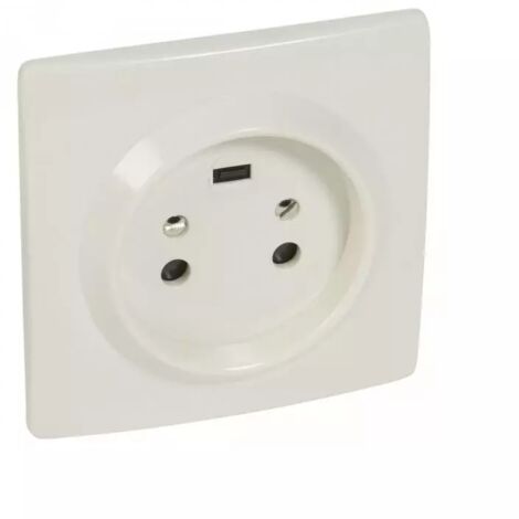 Legrand 055452 Base empotrable 20A 2P+T placa 95x95 marfil
