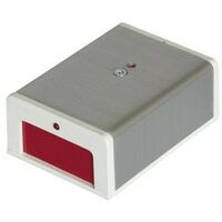 Cooper 484ME - Pulsador de pánico electrónico con memoria LED - 1 salida de relé rearmable mediante corte de 12V - Alimentación