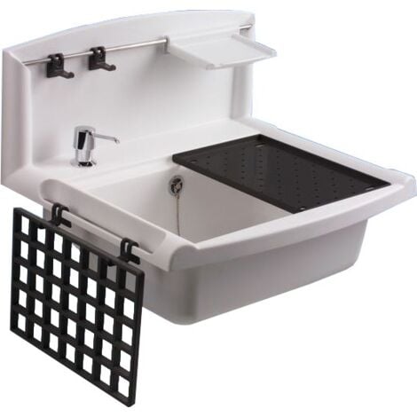 Sanit Evier avec multifonctionnelle ABU 55x45cm environ 12 litres