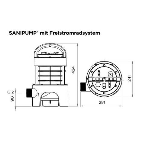 SFA Sanipump GR est une pompe portable compacte et légère 13 kg pour eaux  usées domestiques