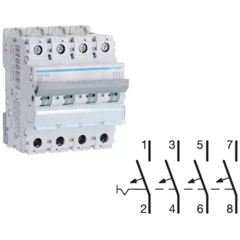 Interruttore automatico Qoltec B10 Fusibile CA 10 A 1P Interruttore automatico Qoltec B10 Fusibile CA 10 A 1P