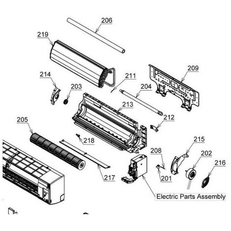 Toshiba 43T44507 Ciclo di refrigerazione per condizionatore d'aria