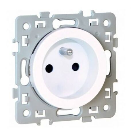 Eur'ohm 60260 2P+T Presa quadrata 1 - 16A - 250V - Bianco
