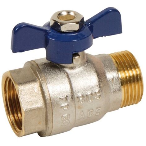 Valvola A Sfera In Ottone 1/4 Di Pollice - Filettata Femmina - Per Aria, Gas, Olio, Acqua - Foto 4