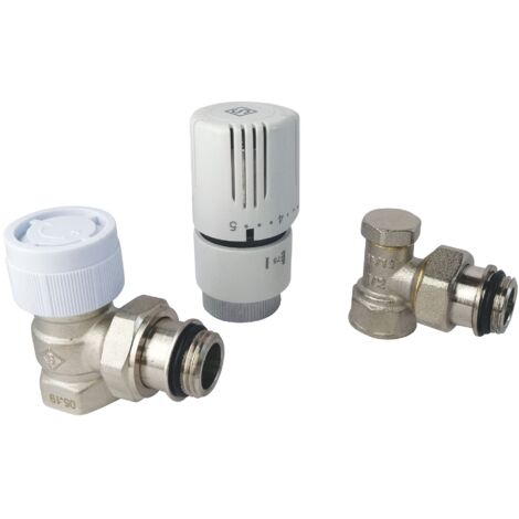 Somatherm KITH Kit termostatico semplice ad angolo 15-21 nichelato (1/4)