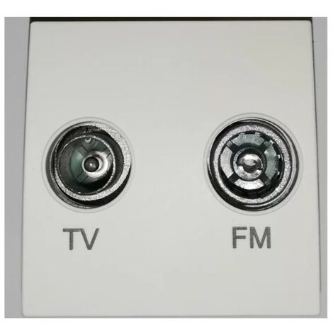Schneider Electric SDN3301660 Presa TV/FM Finale, Alluminio, Colore Alluminio