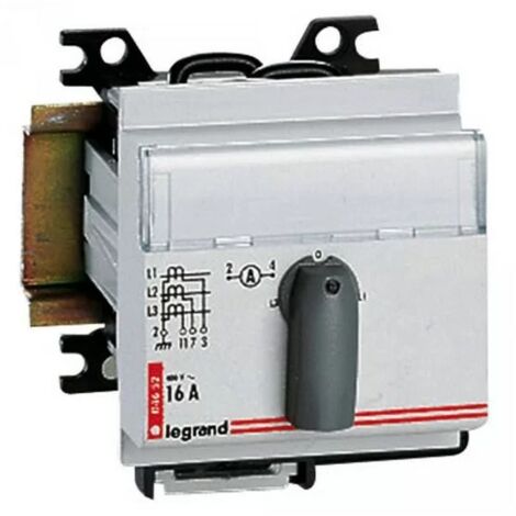 Legrand 004652 - Lexic - Commutatore rotativo voltmetro - 4 posizioni