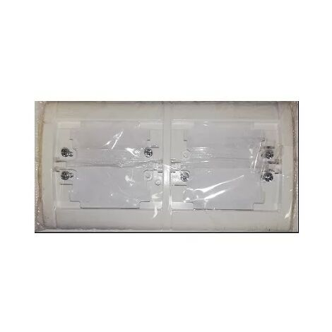 Legrand Sagane Opalis 085007 Plaque horizontale 2 Postes BLANC