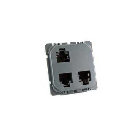 Legrand 067390 - Céliane multimedia STP tripla presa RJ45 - per rete Optimum