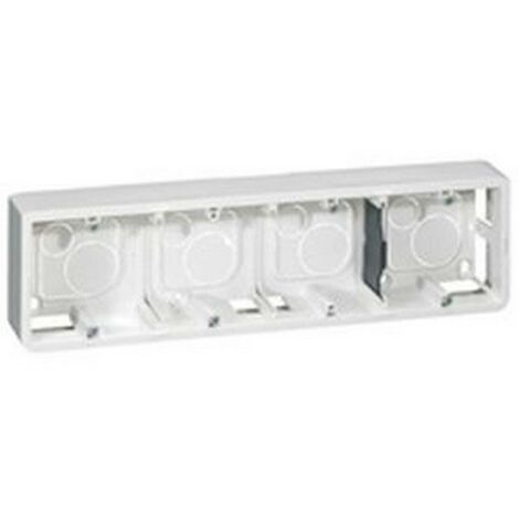 Legrand 080284 - Cadre Prog Mosaic pour Support réf. 802 54 - prof 40mm - 10 ou 4x2 mod horiz