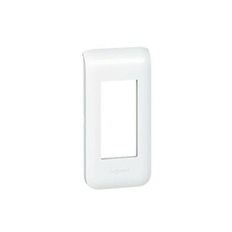 Placca bianco metal 3 moduli tonda Legrand Vela 685827