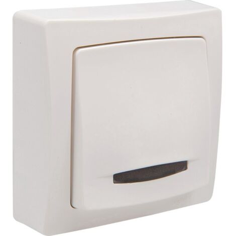 Legrand 086005 - APPARECCHIATURA COMPLETA DA PARETE LED pulsante - 6 A - BIANCO
