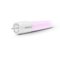 Confezione da 10 tubi LED rosa per alimenti IP20 1200mm - 18W - 180-265V